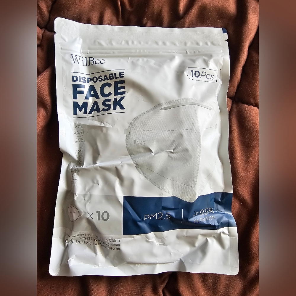 Wilbee White Disposable Face Mask - 10 Pack